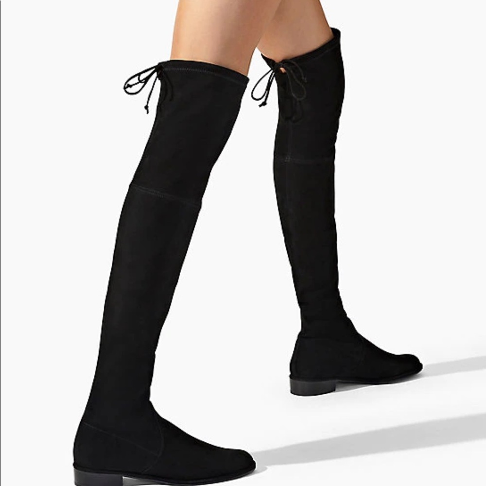 Stuart Weitzman Black Suede Lowland Boot - image 4
